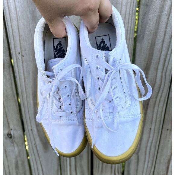 Vans Old Skool White Double Lite Gum Sole Sneakers Size‎ M6 W7.5 - Picture 2 of 9